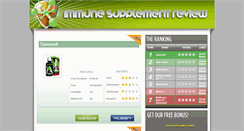 Desktop Screenshot of immunesupplementreview.com